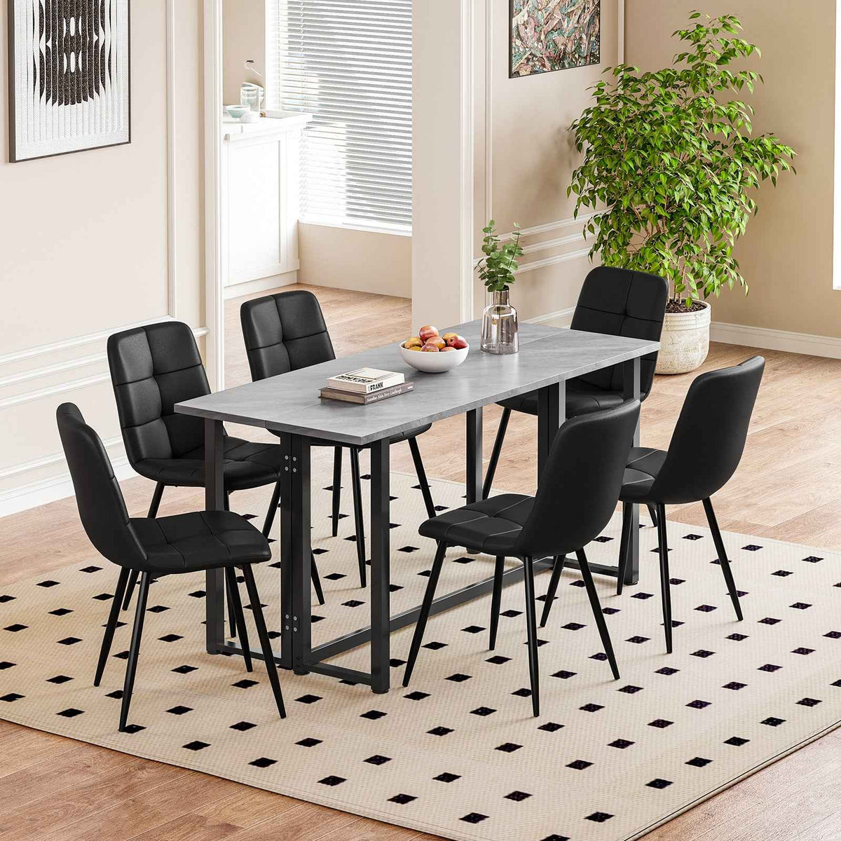 Joolihome Folding Dining Table and 4 or 6 Chairs Set – joolihome